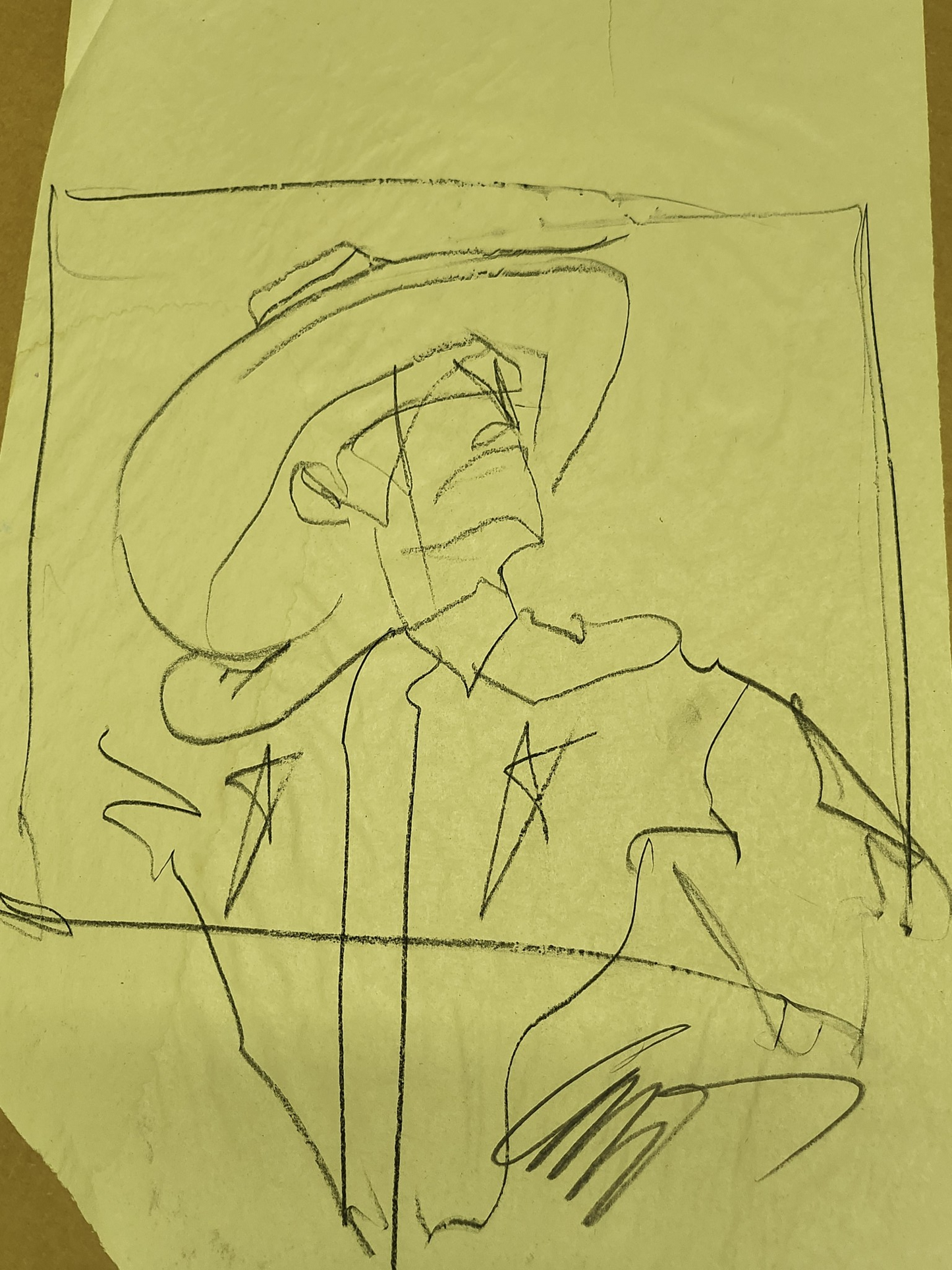 Cowboy Head and Star