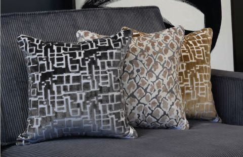 Cut Velvet Throw Pillows