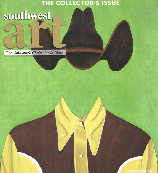 carrie fell featured in cover story of southwest art october/novemeber issue