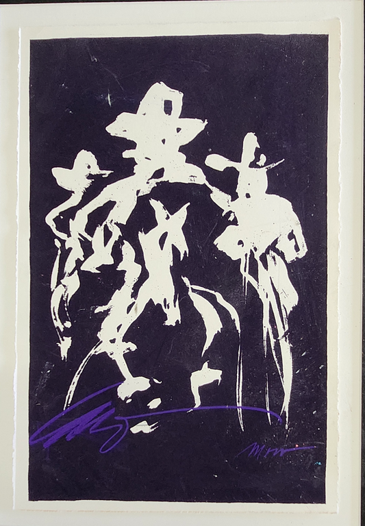 Ghost Riders - Monoprint