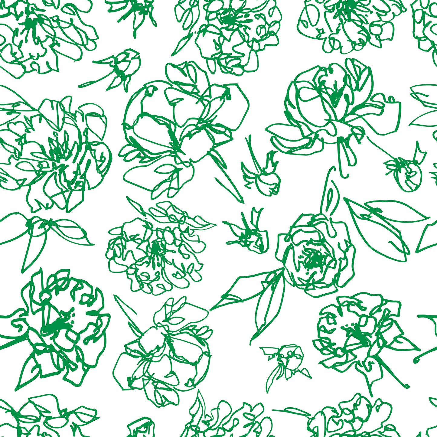 modern peony table linens