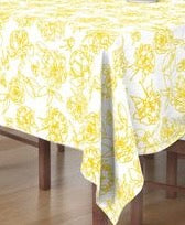 modern peony table linens