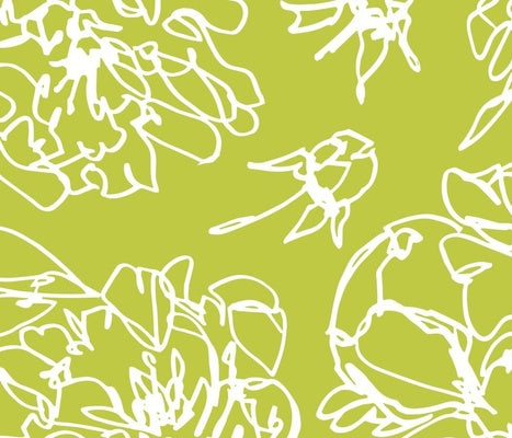 modern peony table linens