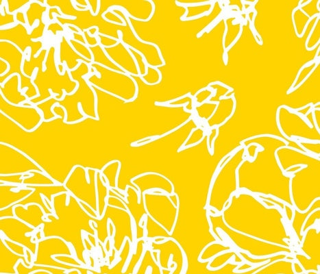 modern peony table linens