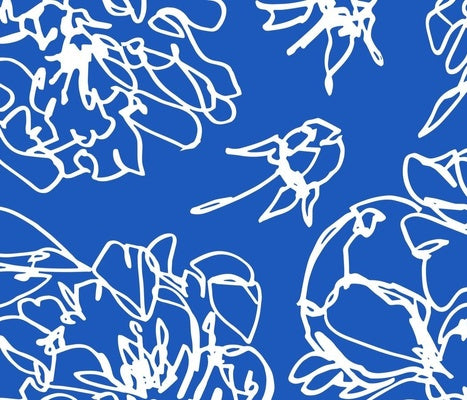 modern peony table linens